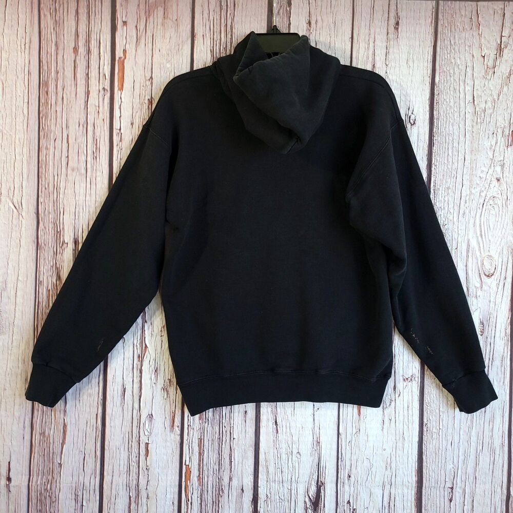 Thrasher Skateboard Mens S Black Fleece Pullover Hoodie Graphic Logo Pockets - Picture 5 of 8